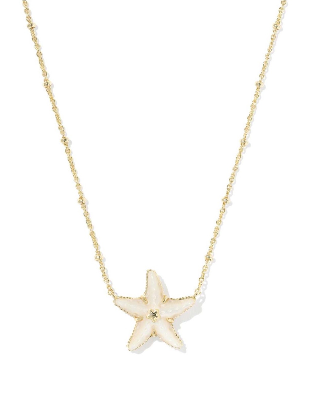 Kendra Scott Parker Starfish Gold Short Pendant Necklace